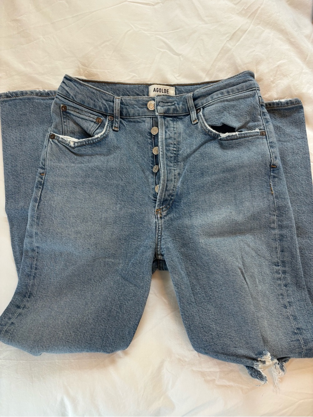 AGOLDE Riley High Rise Straight Crop Jeans - Picture 5 of 6